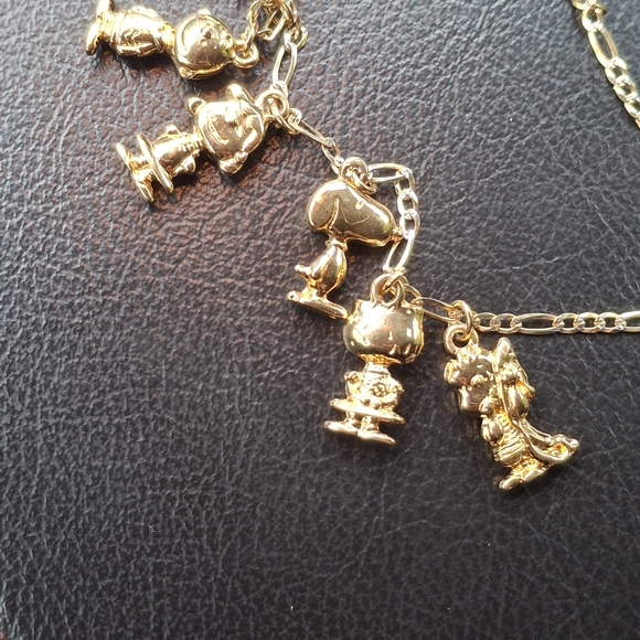 Peanuts Limited Edition Brass Charm Necklace 18" - Picture 2 of 8